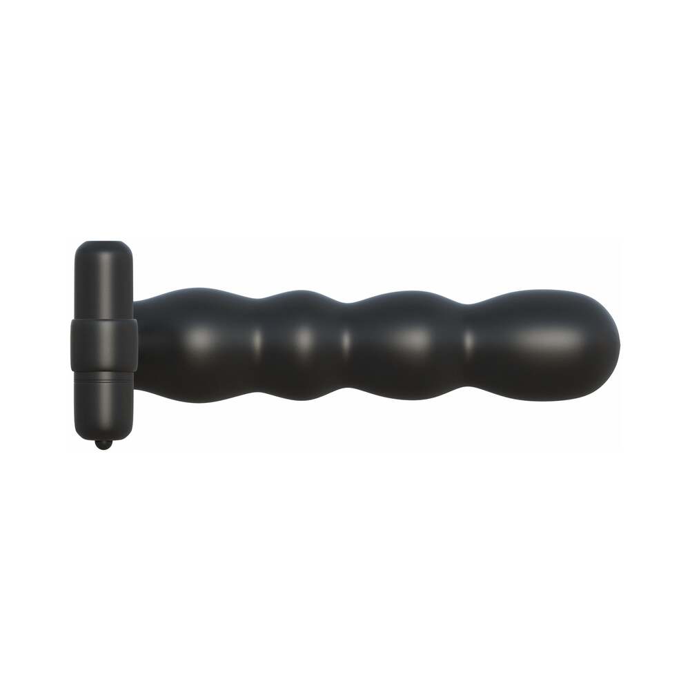 Fantasy C-Ringz Posable Partner Double Penetrator Vibrating Cockring Black