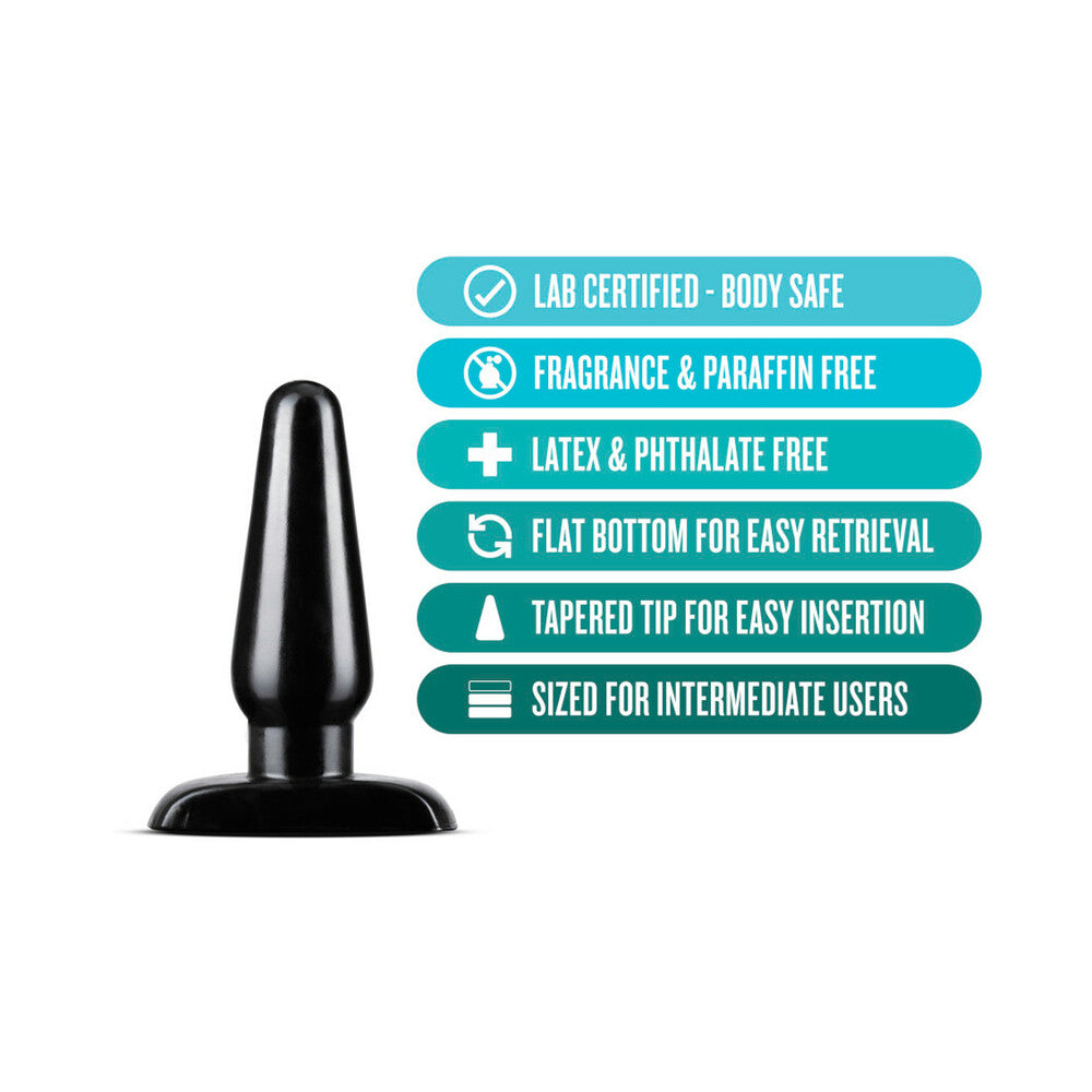 Anal Adventures Basic Anal Plug Medium Black-3