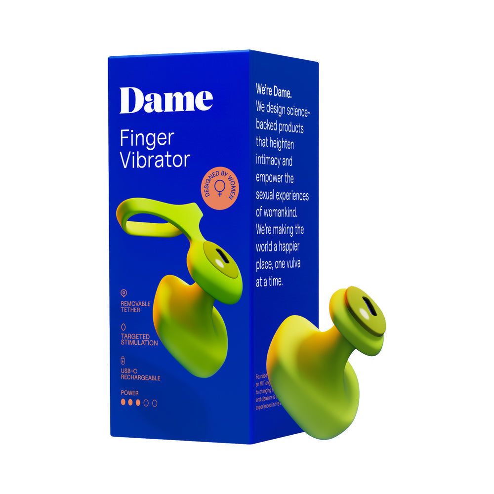 Dame Fin 2.0 Finger Vibrator Citrus-0