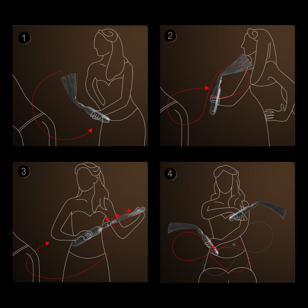 Roomfun Electric Shocking Whip for BDSM